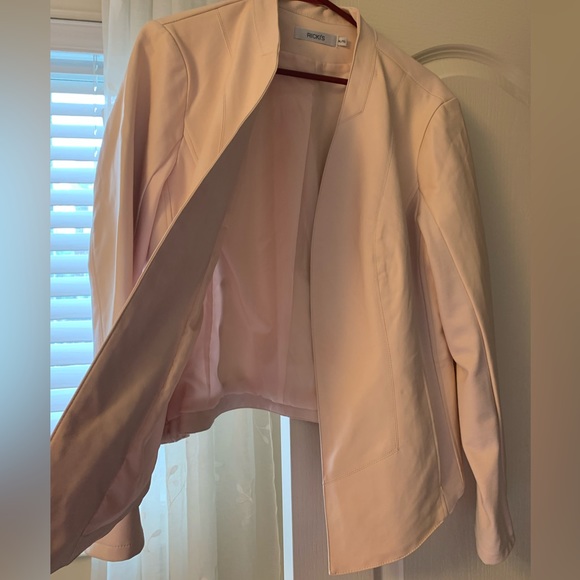 RICKIS Pretty in Pink Vegan Leather Jacket - Picture 2 of 4